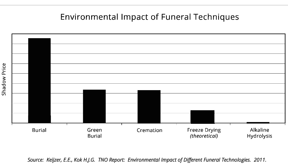 Environmental impact of funeral techniques